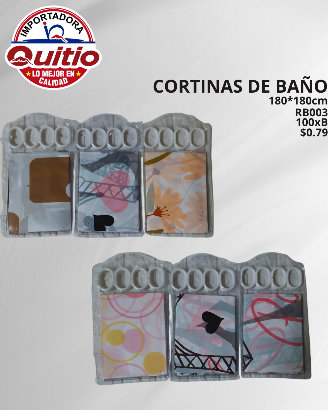 CORTINA DE BANO RB003 BX100 Q.9840
