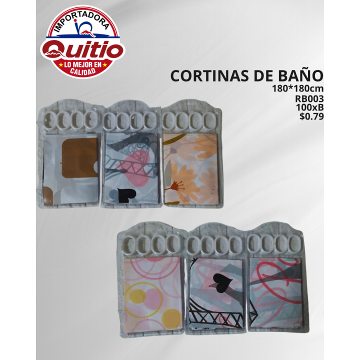 CORTINA DE BANO RB003 BX100 Q.9840