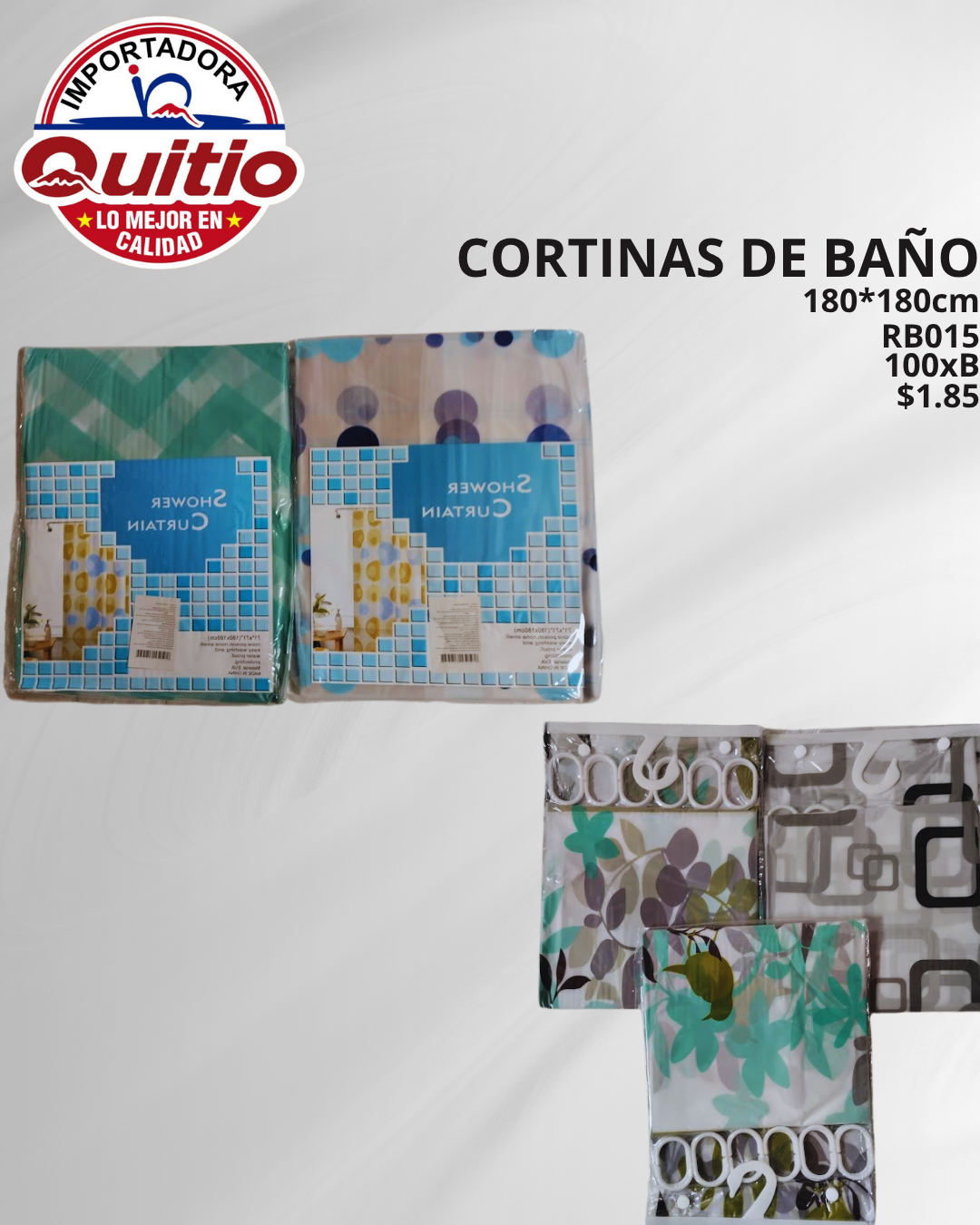 CORTINA DE BANO RB015 BX100 Q.9301