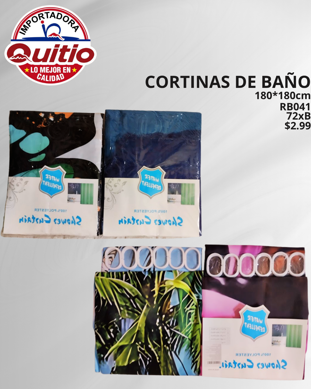 CORTINA DE BANO RB041 BX72 Q.9191