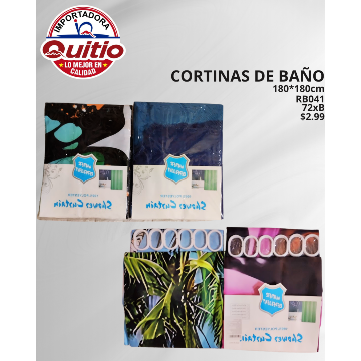 CORTINA DE BANO RB041 BX72 Q.9191