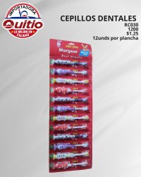 CEPILLO DENTAL RC030 PLANCHA 12 UNDS BX100X12 Q.9060 3X5