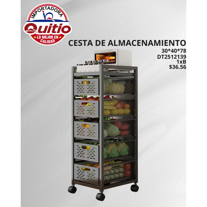 CESTA METAL DE 4 NIVELES DT2512139 Q.97342