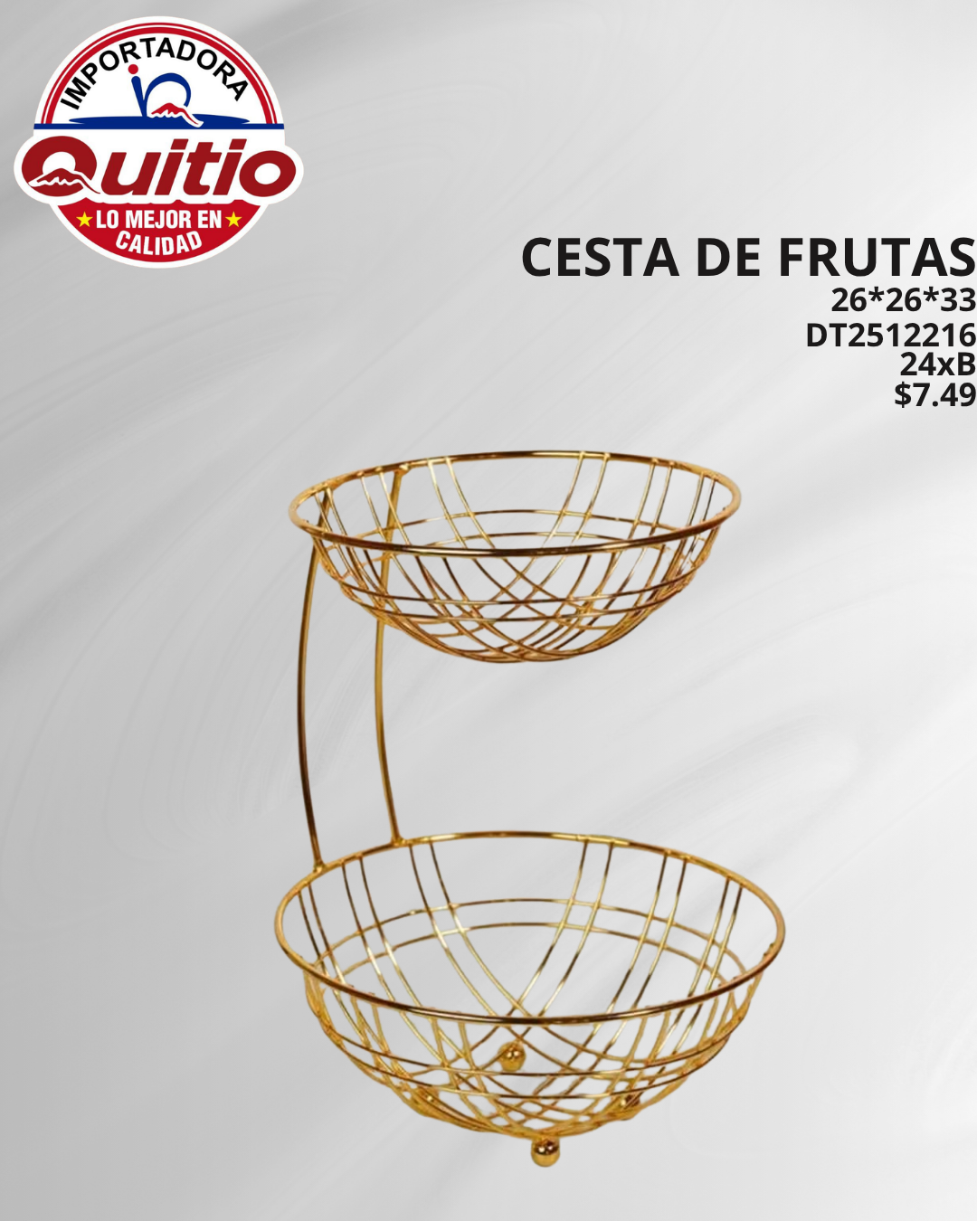 CESTA DE FRUTAS DT2512216 BX24 Q.9434