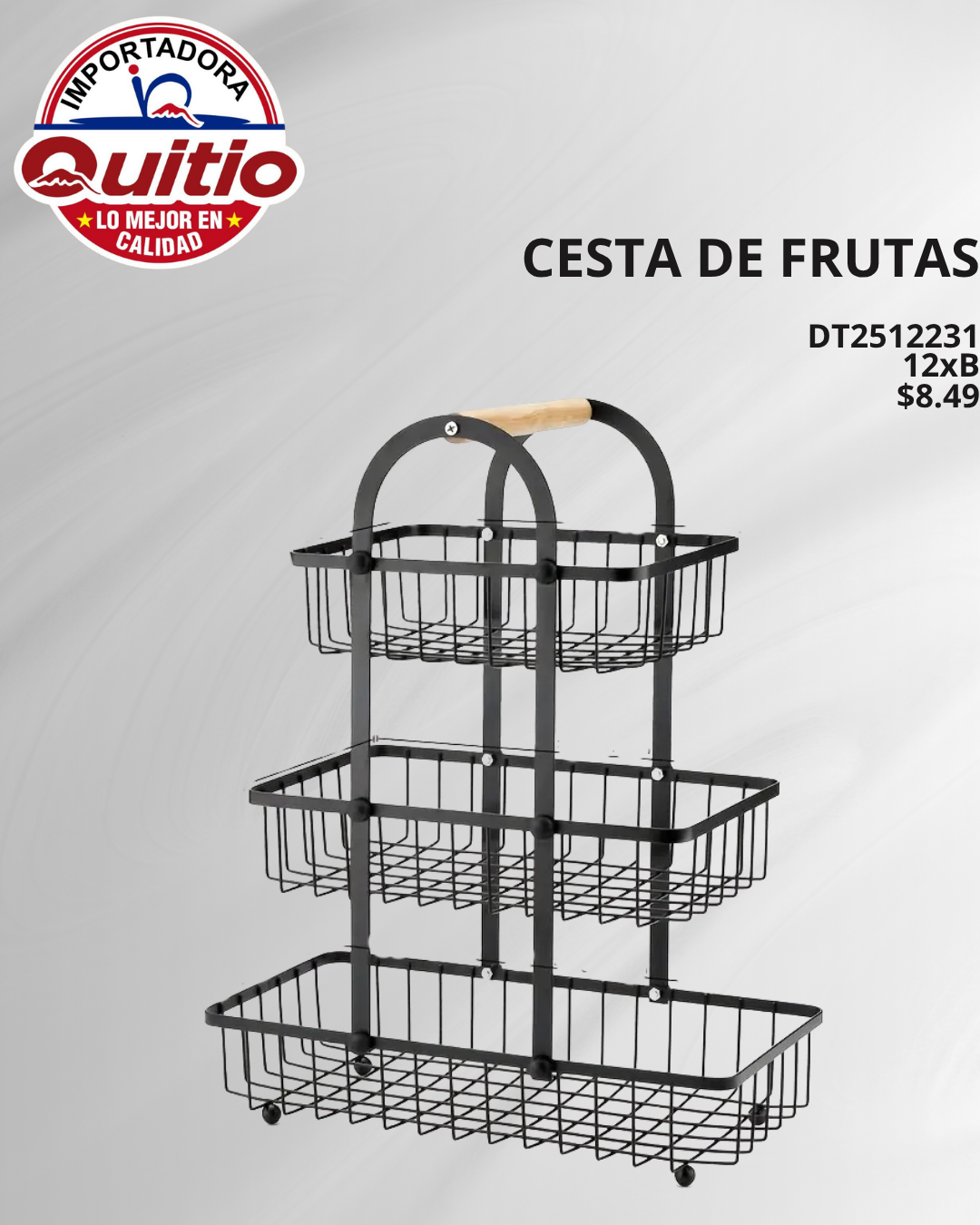 CESTA PARA FRUTAS DT2512231 BX12 Q.9805