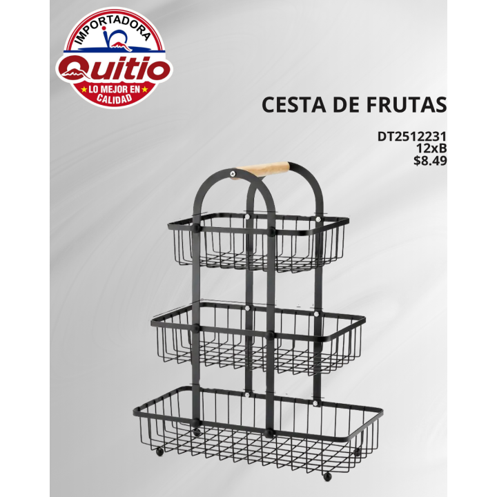 CESTA PARA FRUTAS DT2512231 BX12 Q.9805