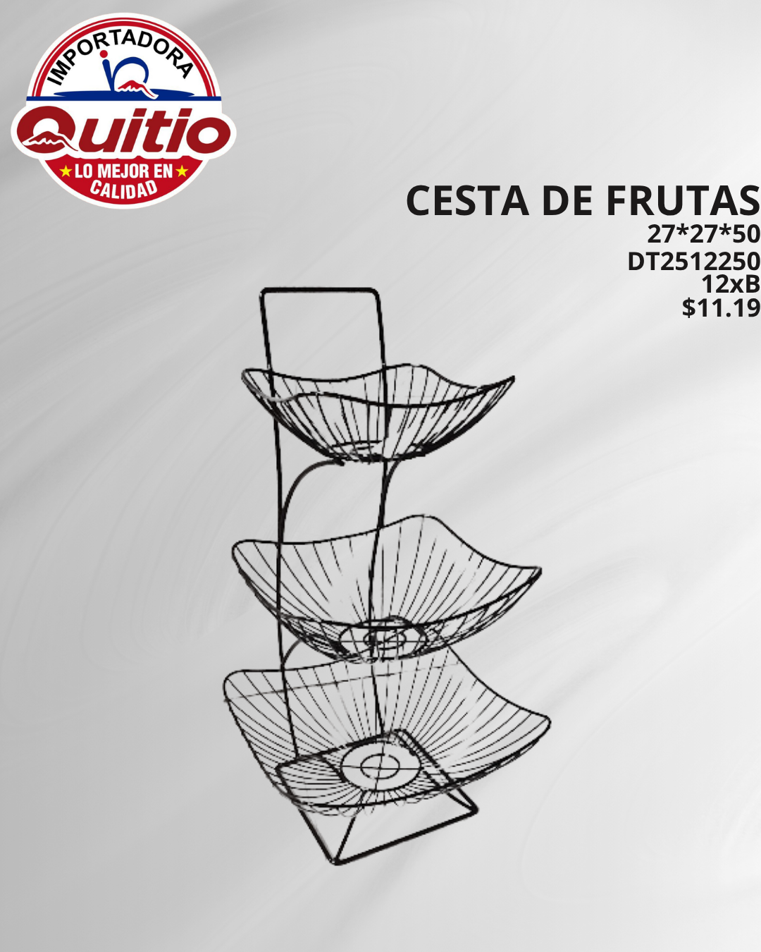 CESTA DE FRUTAS DT2512250 BX12 Q.9646