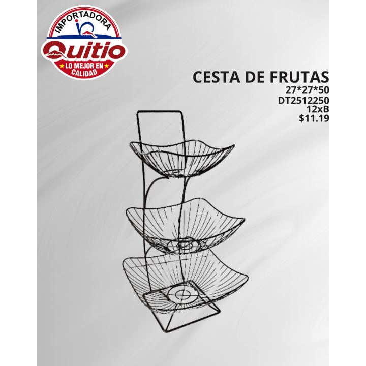 CESTA DE FRUTAS DT2512250 BX12 Q.9646
