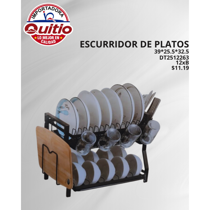 ESCURRIDOR DE PLATOS DT2512263 BX12 Q.9656