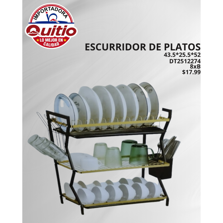 ESCURRIDOR DE PLATOS DT2512274 BX8 Q.99301