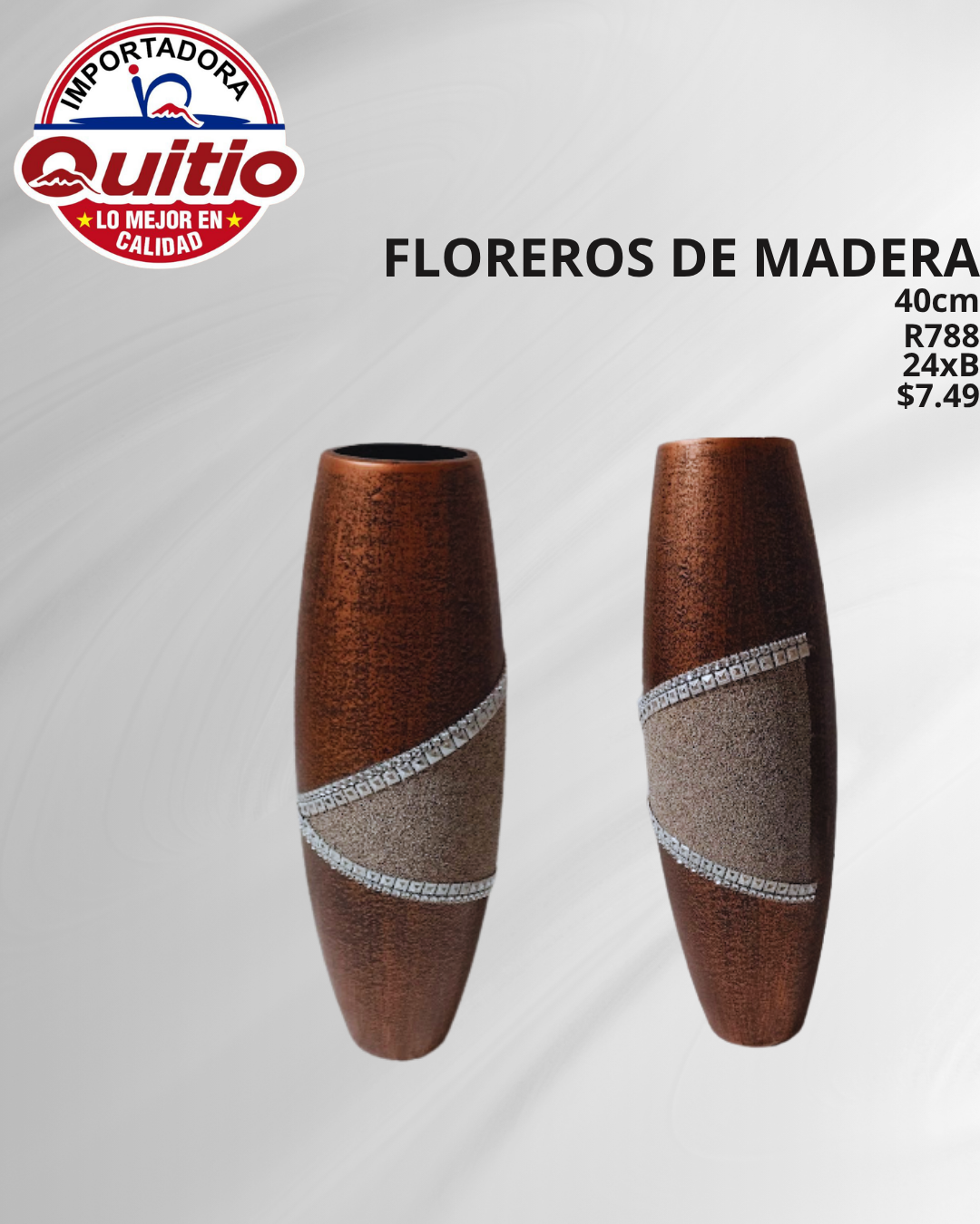 FLORERO MADERA R788 BX24 Q.9254