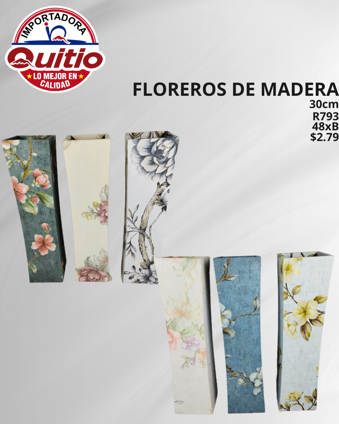 FLORERO MADERA R793 BX48 Q.9051
