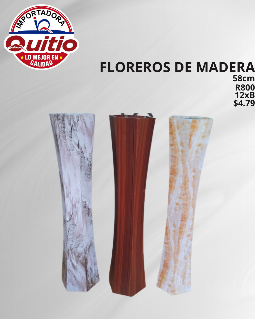 FLORERO MADERA R800 BX12 Q.9872