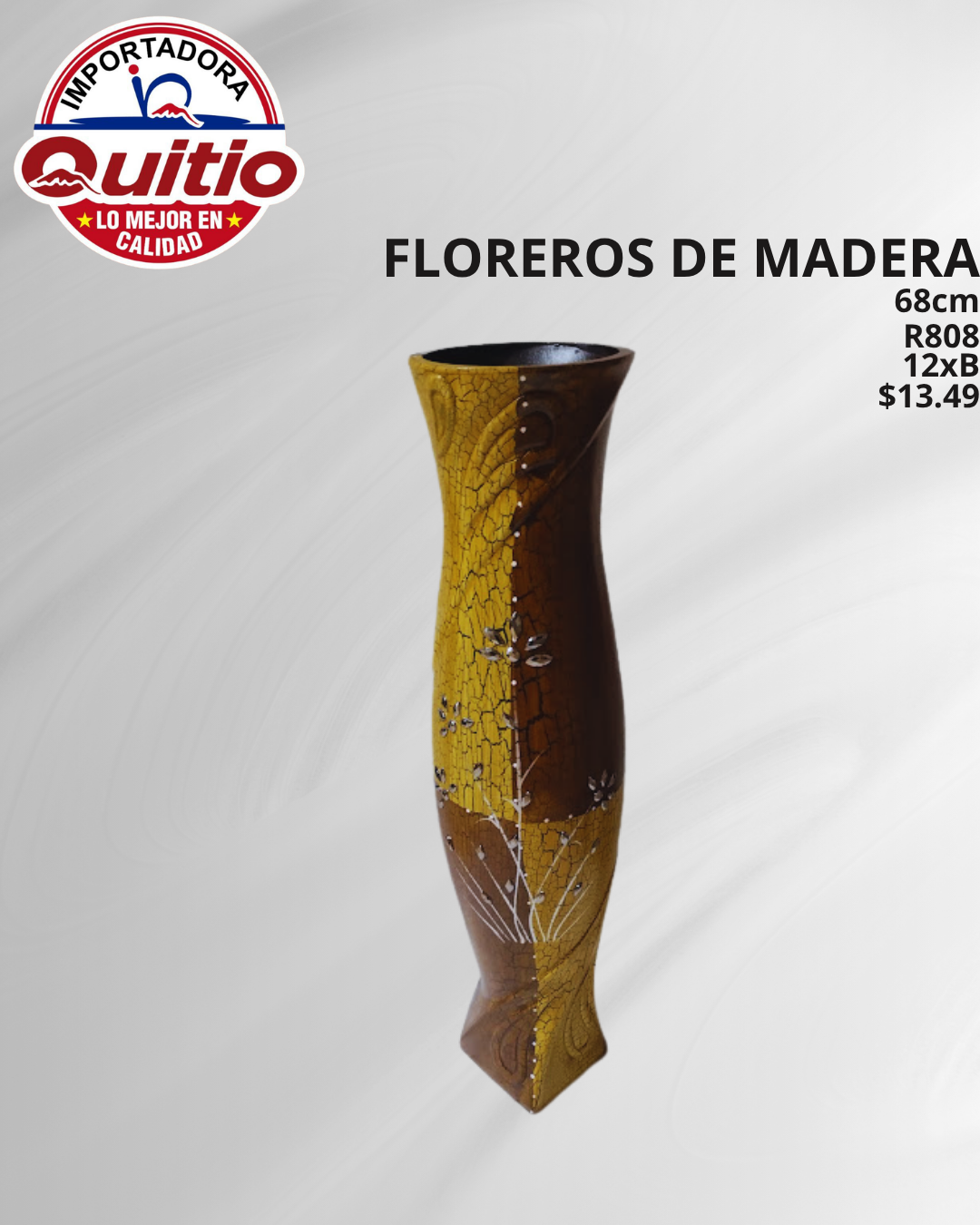 FLORERO MADERA R808 BX12 Q.9287 2X38