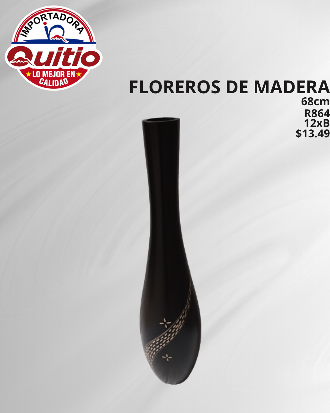FLORERO MADERA R864 BX12 Q.9287