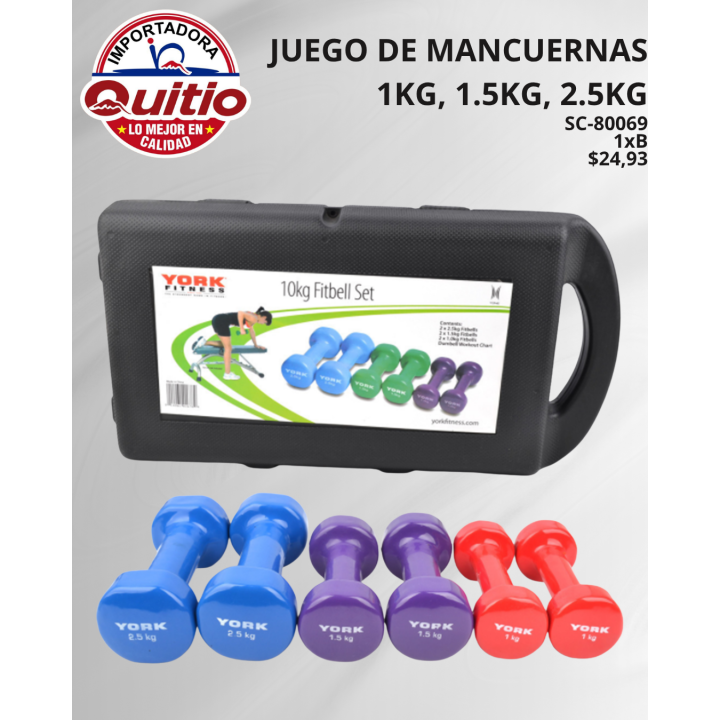 SET PESAS 10KG SC-80069 BX1 Q.92661