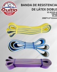 BANDA RESISTENCIA LATEX SC-82335-6 BX100 Q.9082
