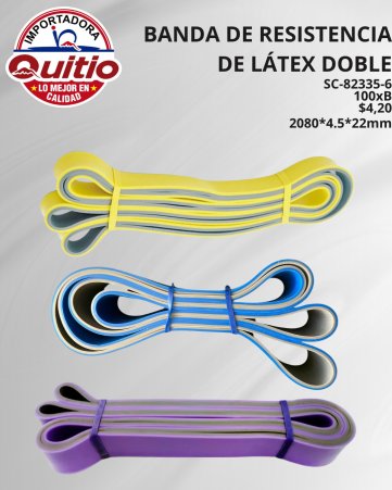 BANDA RESISTENCIA LATEX SC-82335-6 BX100 Q.9082
