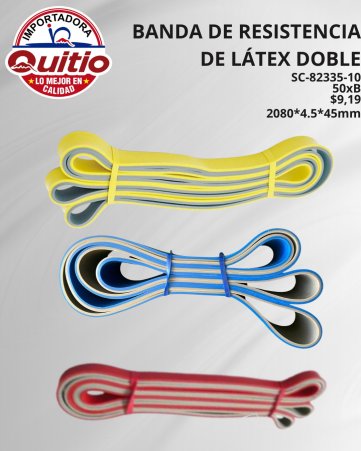 BANDA RESISTENCIA LATEX SC-82335-10 BX50 Q.9216