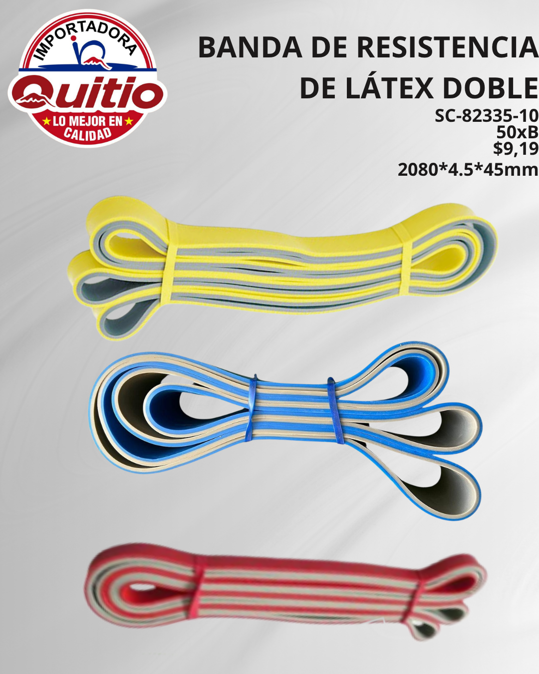 BANDA RESISTENCIA LATEX SC-82335-10 BX50 Q.9216