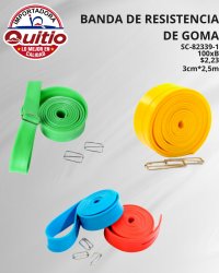 BANDA DE RESISTENCIA 3CMX2.5M SC-82339-1 BX100 Q.9941