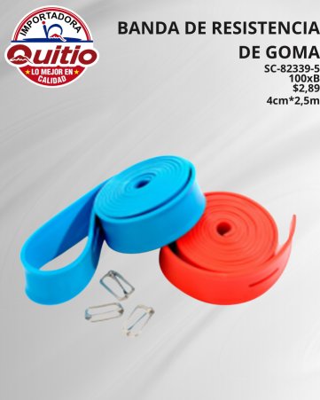 BANDA RESISTENCIA SC-82339-5 2.5MT BX100 Q.9291