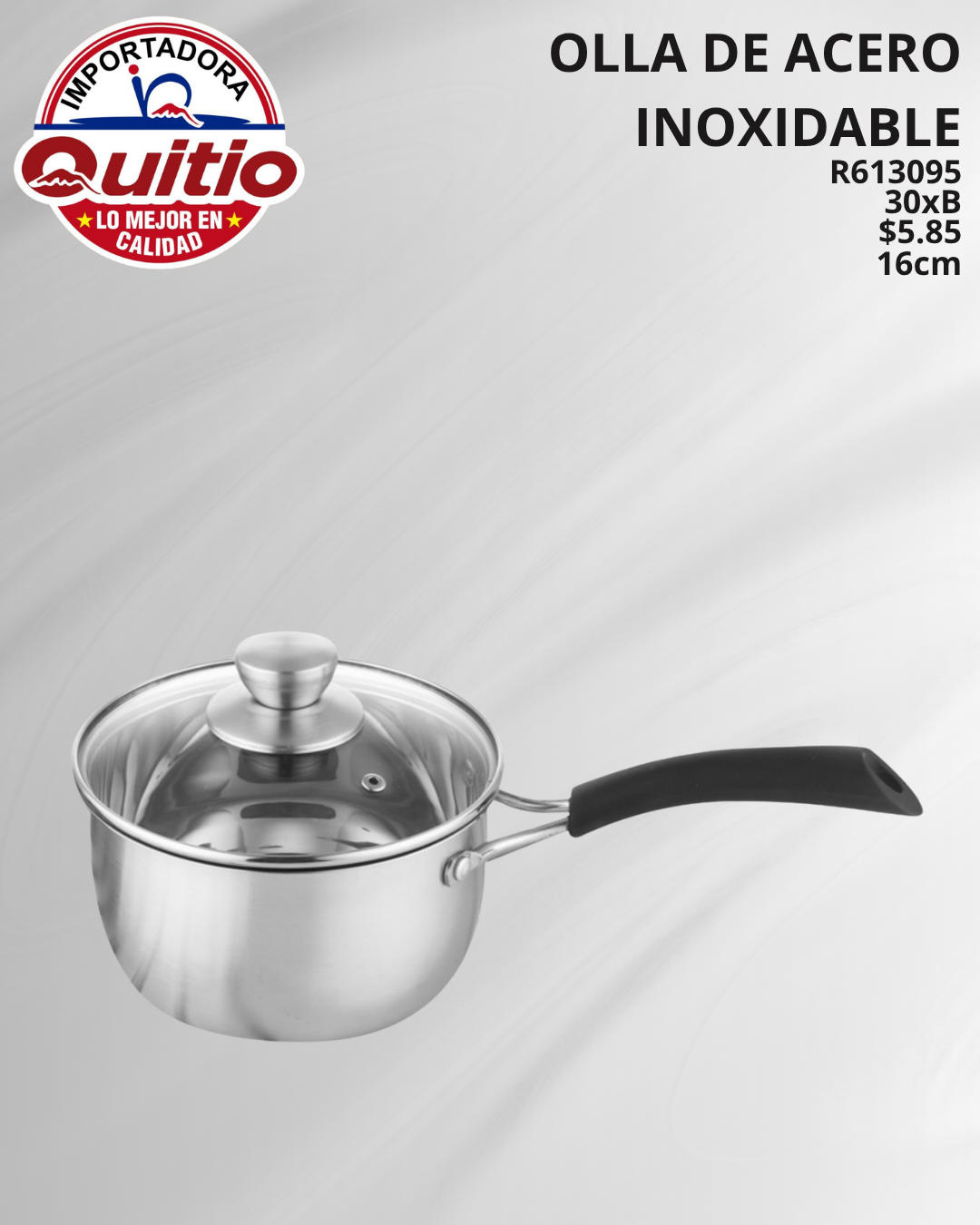 OLLA DE ACERO INOXIDABLE R613095 BX30 Q.9443 2X16
