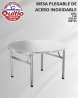 MESA PLEGABLE DE ACERO INOXIDABLE Z002 100CM BX1 Q.93662 2X90
