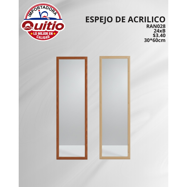 ESPEJO 30*60 RAN028 BX24 Q.9091 2X8