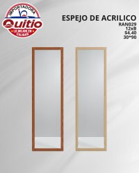 ESPEJO VIDRIO RAN029 30*90CM Q.9632 2X12