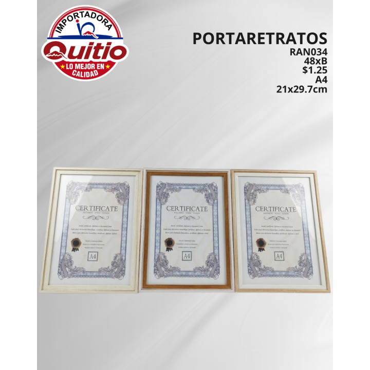 PORTARRETRATO RAN034 A4 BX48 Q.9740 3X6