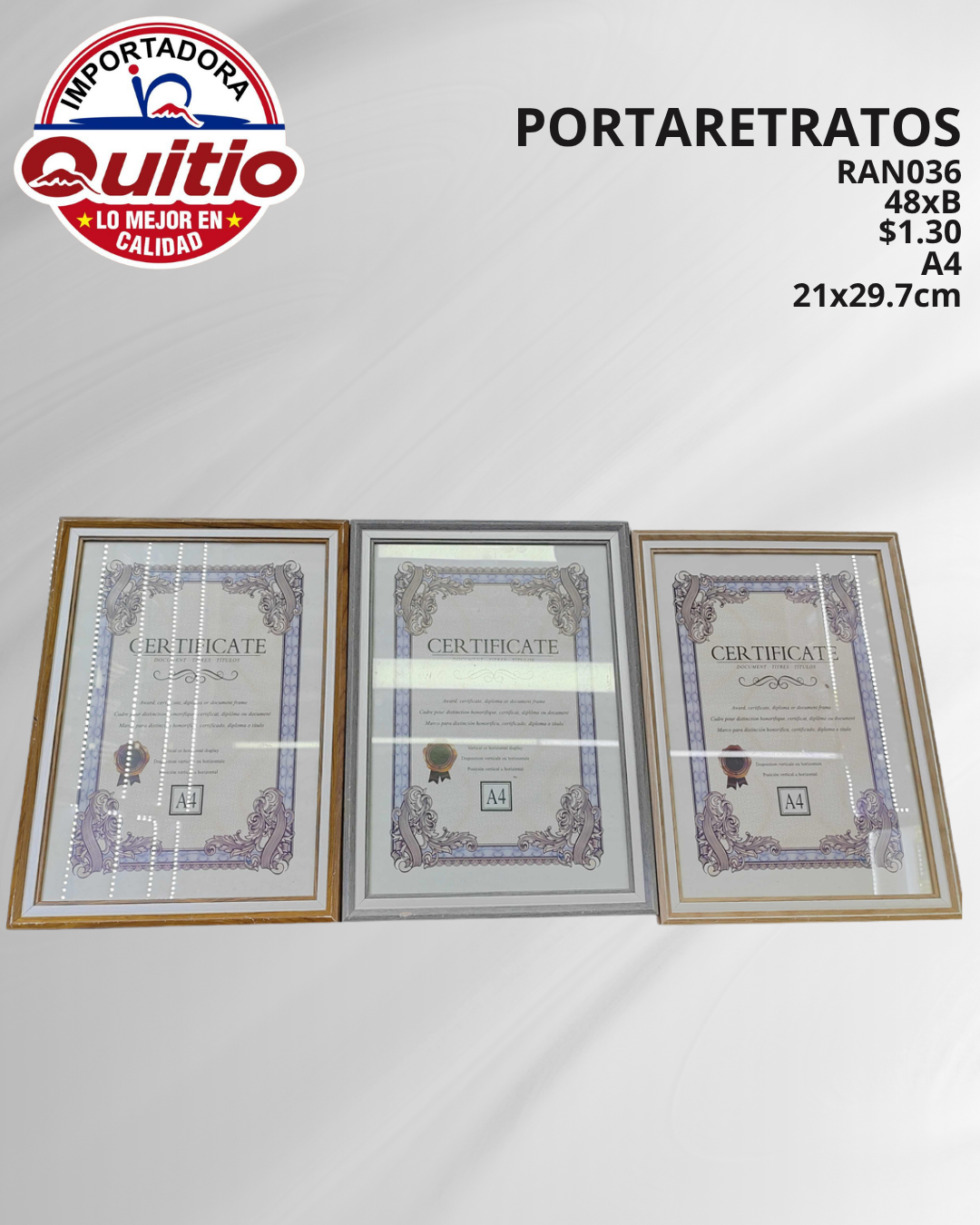 PORTARRETRATO RAN036 A4 BX48 Q.9650 3X6