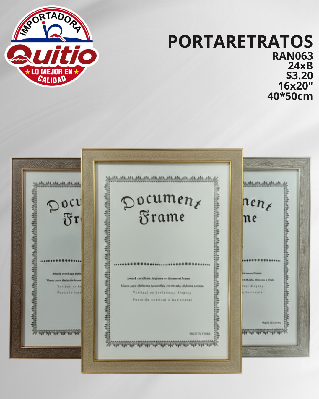 PORTARRETRATO RAN063 16X20 BX24 Q.9451 2X8