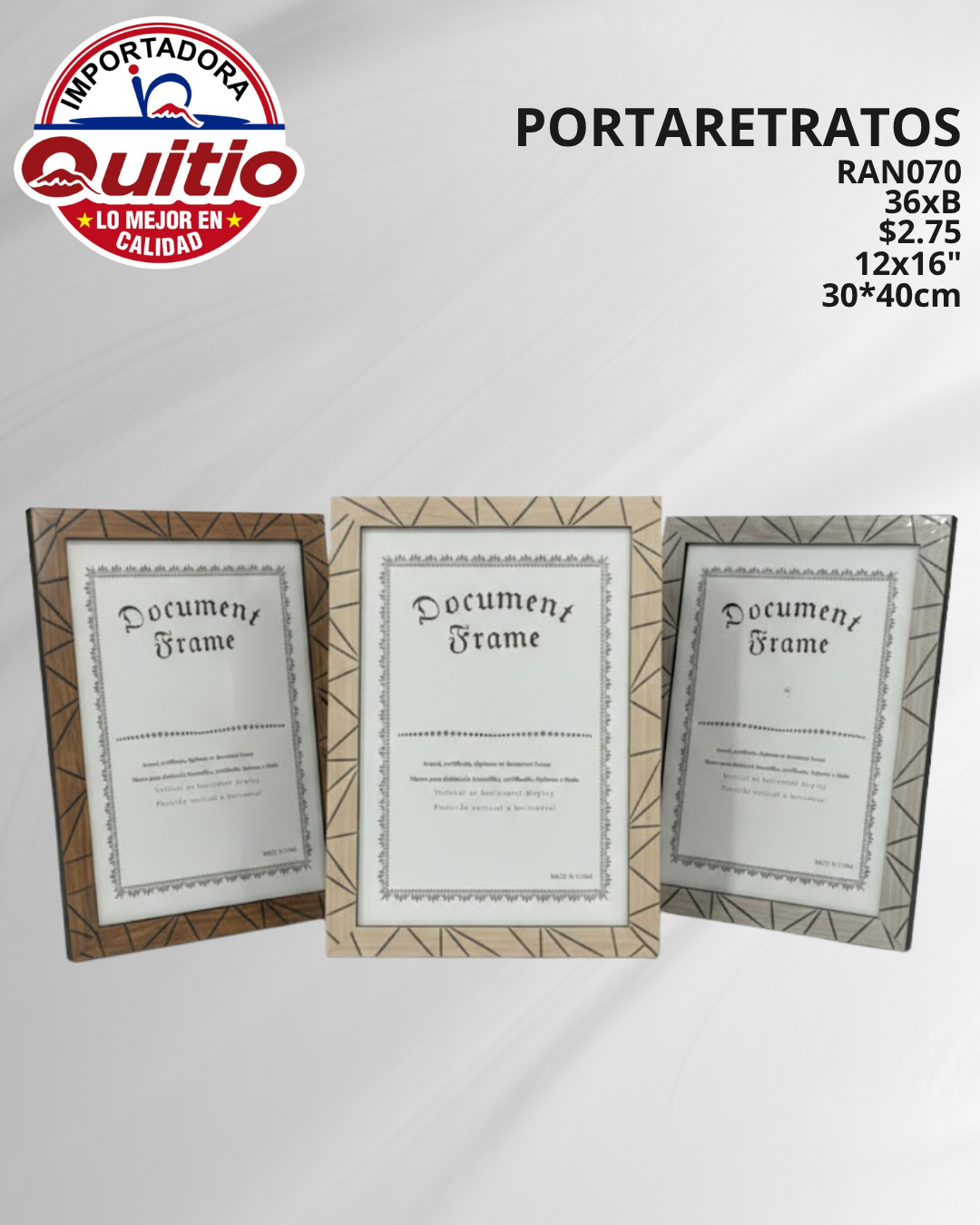 PORTARRETRATO RAN070 BX36 Q.9901 2X7