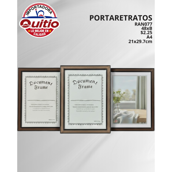 PORTARRETRATO RAN077 A4 BX48 Q.9670 2X6