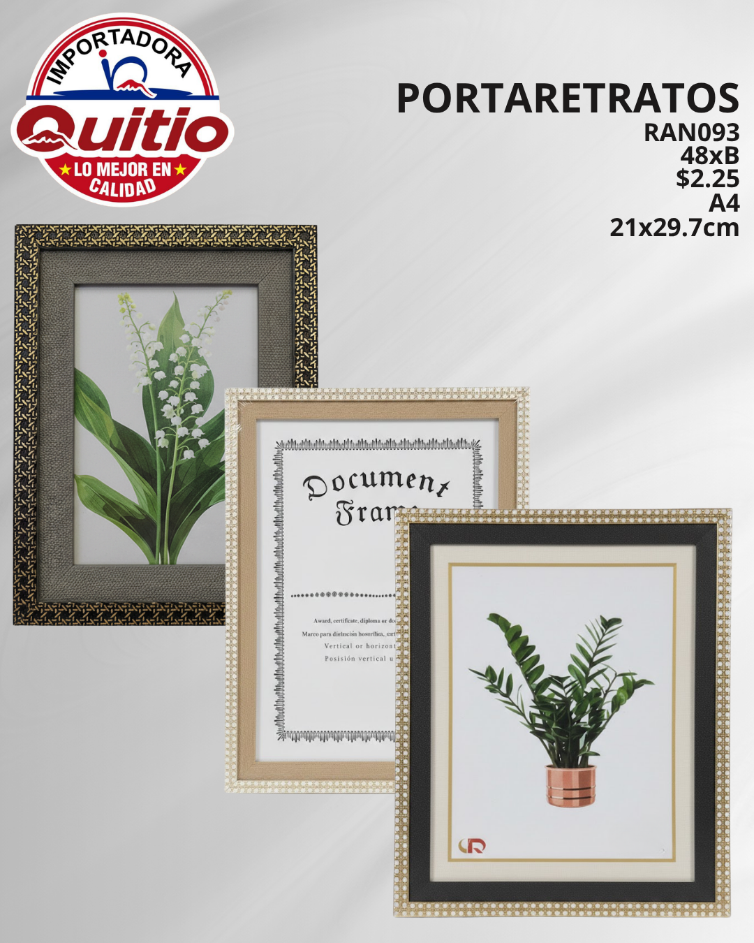 PORTARRETRATO RAN093 A4 BX48 Q.9280 2X6