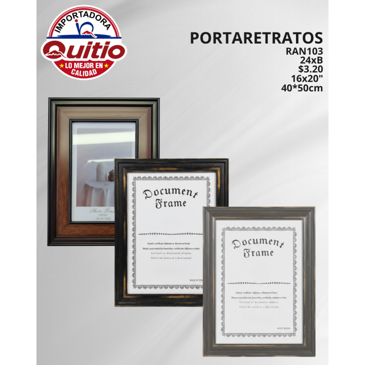PORTARRETRATO RAN103 16X20 BX24 Q.9951 2X8
