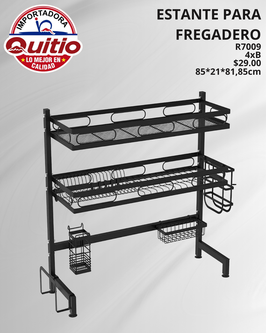 ESTANTE PARA FREGADERO R7009 BX4 Q.94881 2X65