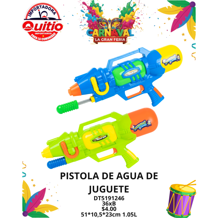 PISTOLA AGUA DT5191246 BX36 Q.9192 2X10