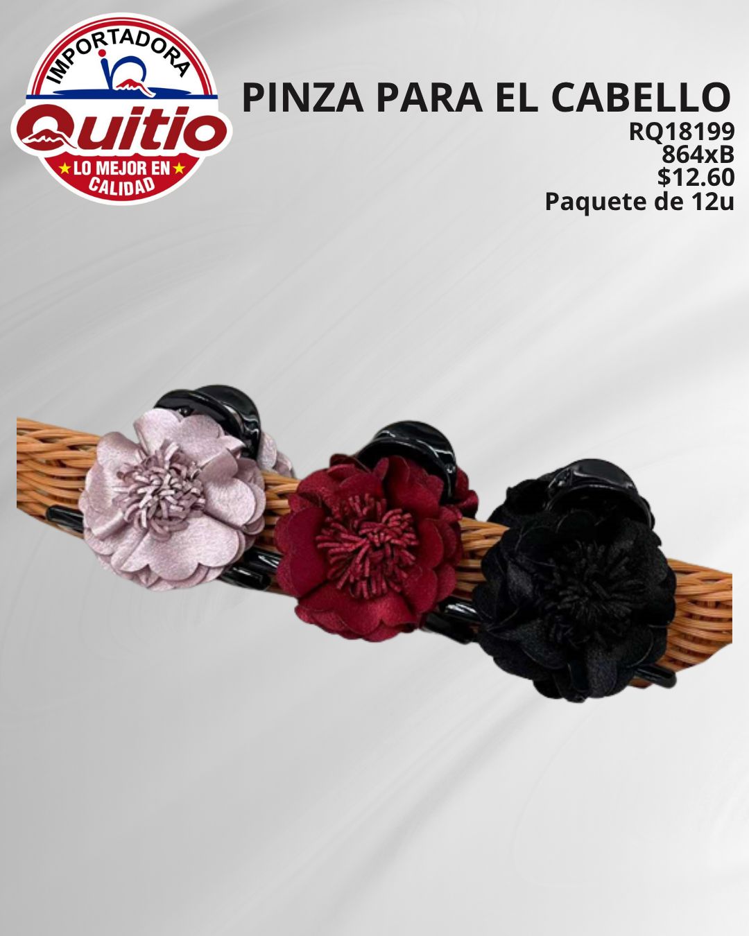 PINZA PARA CABELLO RQ18199 BX72X12 Q.9260 4X5