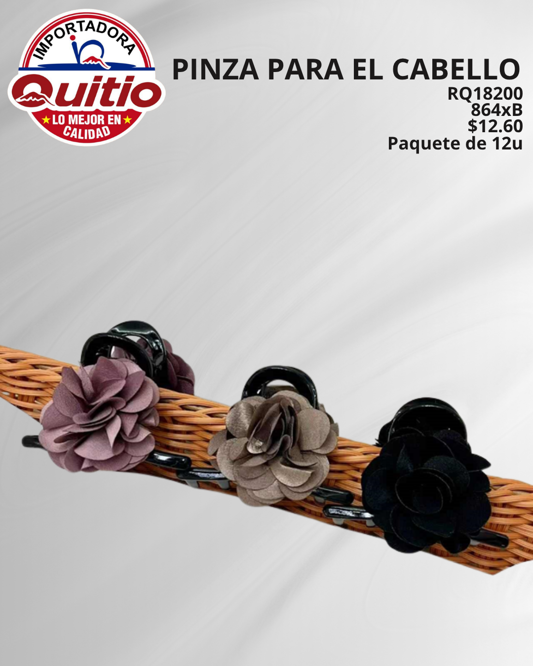 PINZA PARA CABELLO RQ18200 BX72X12 Q.9260 4X5