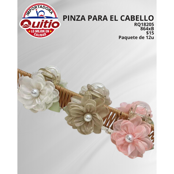 PINZA PARA CABELLO RQ18205 BX72X12 Q.9470 3X5