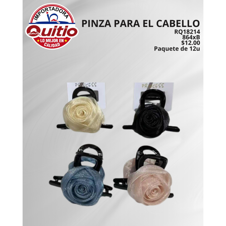 PINZA PARA CABELLO RQ18214 BX72X12 Q.9850 4X5