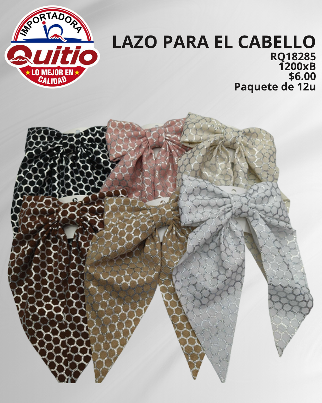 PINZA PARA CABELLO RQ18285 BX100X12 Q.9920 3X2