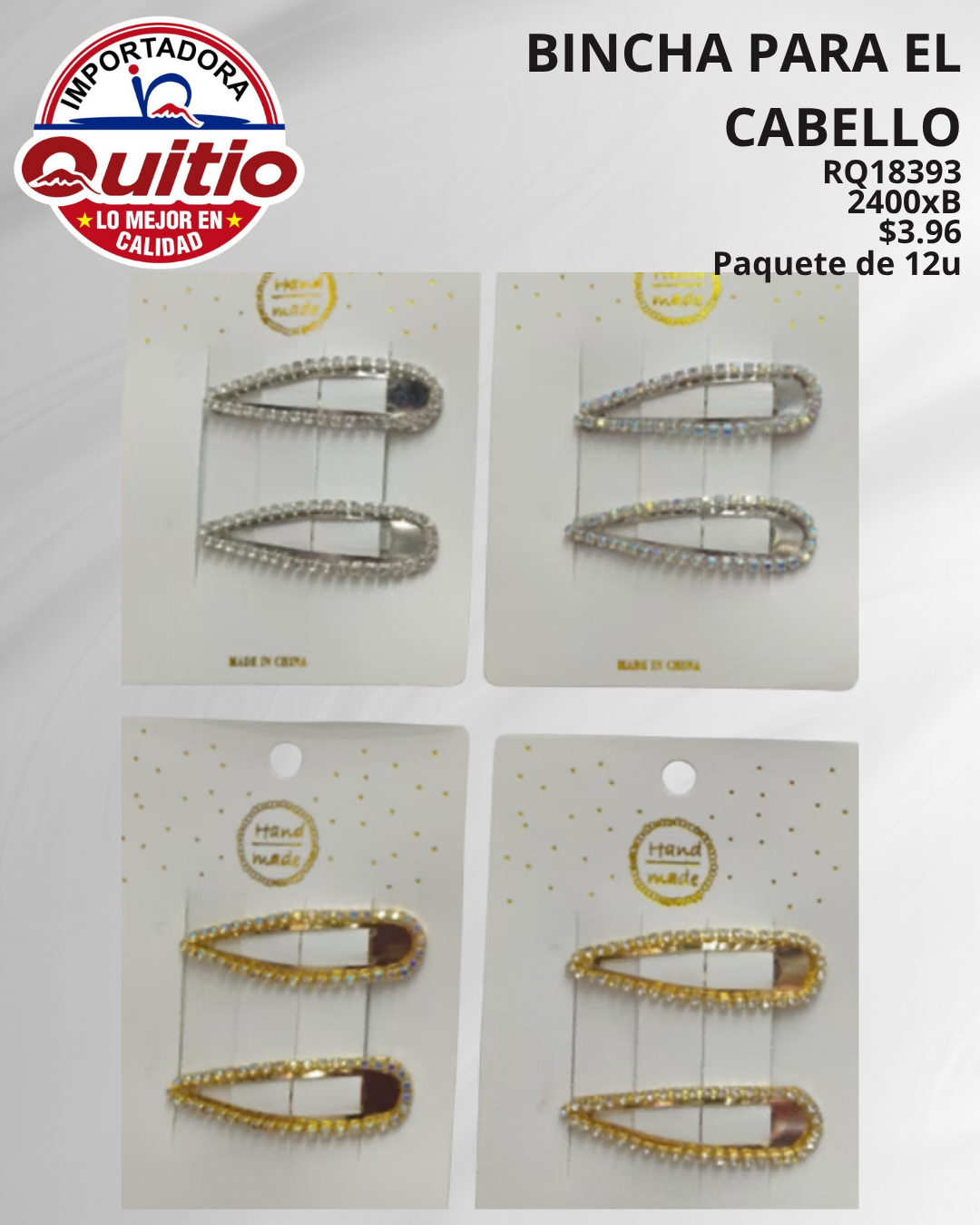PINZA PARA CABELLO RQ18393 BX200X12 Q.9810