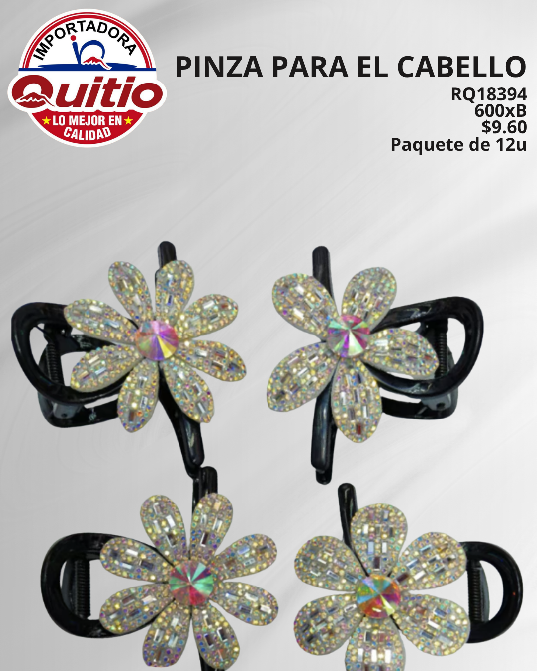 PINZA PARA CABELLO RQ18394 BX50X12 Q.9340 3X3