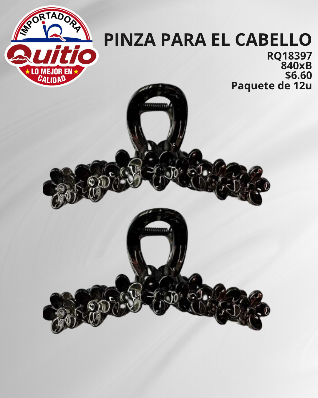 PINZA PARA CABELLO RQ18397 BX70X12 Q.9920 3X2
