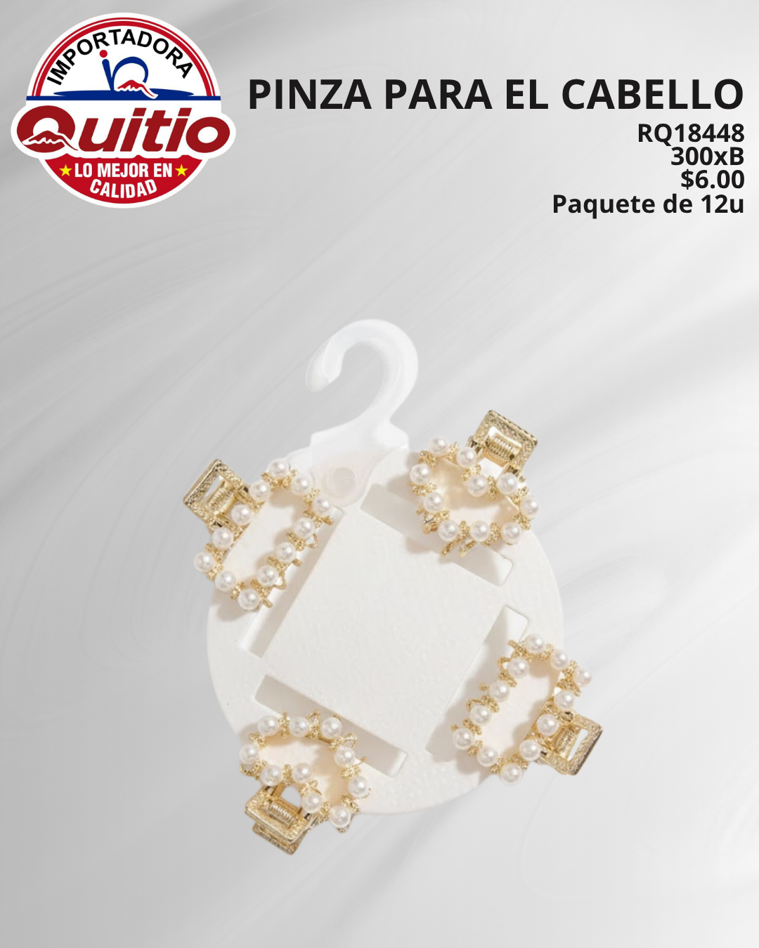 PINZA PARA CABELLO RQ18448 BX25X12 Q.9720 3X2