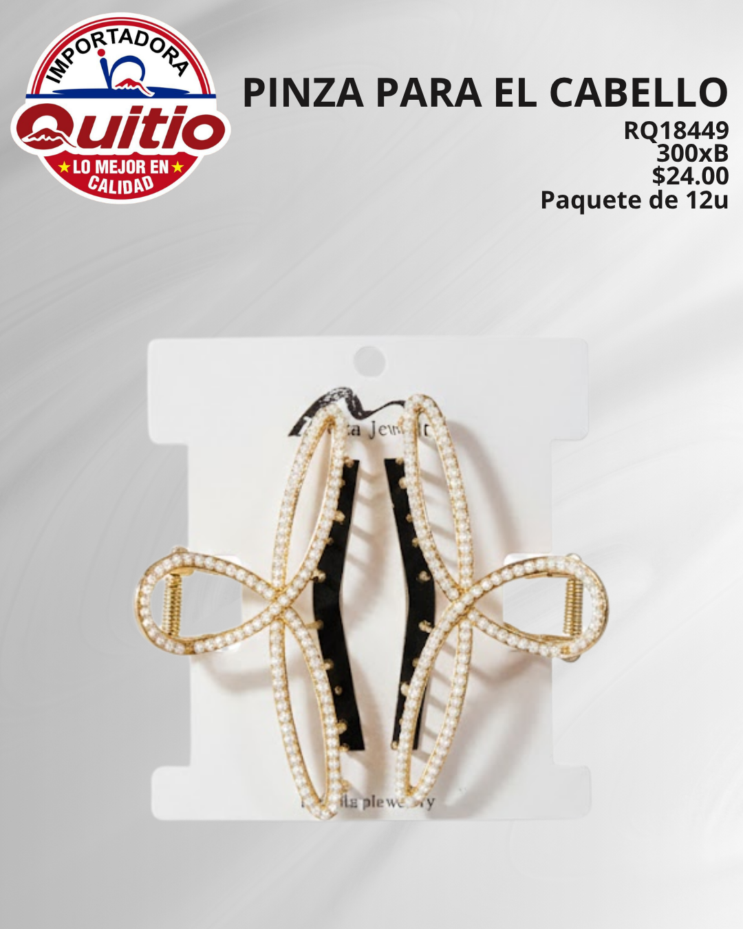PINZA PARA CABELLO RQ18449 BX25X12X2 Q.9111 2X5