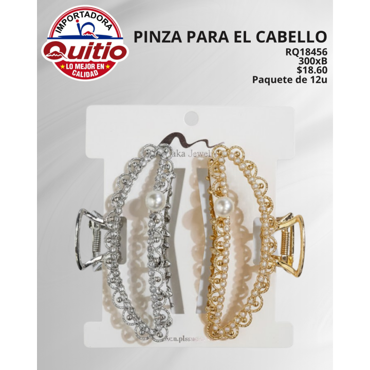 PINZA PARA CABELLO RQ18456 BX25X12 Q.9290 3X6